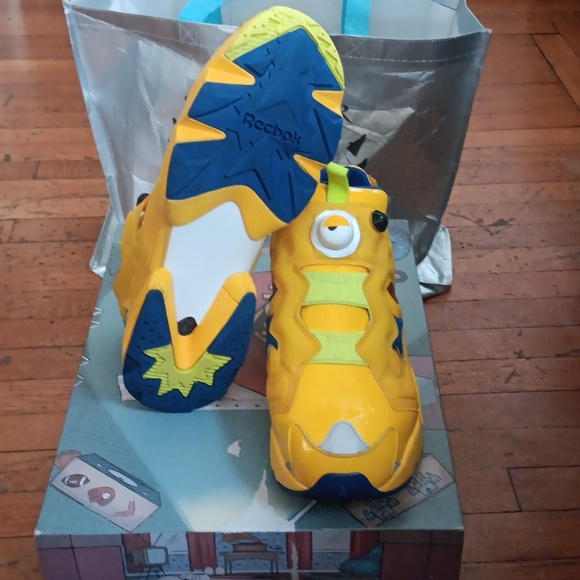 Reebok running, size 10.5, 4 Athletic Gold, Royal Blue, Hints of Lime green main image 14